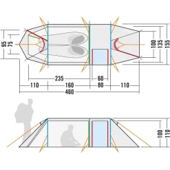 Tatonka Alaska 2.235 PU - Zwei-Personen-Zelt -Tatonka tatonka alaska 2 235 pu zwei personen zelt tat 2455 208 13