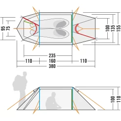 Tatonka Arctis 2.235 PU - Zwei-Personen-Zelt -Tatonka tatonka arctis 2 235 pu zwei personen zelt tat 2451 208 5
