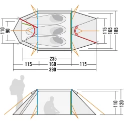 Tatonka Arctis 3.235 PU - Drei-Personen-Zelt -Tatonka tatonka arctis 3 235 pu drei personen zelt tat 2453 208 6