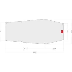 Tatonka Floor Sheet PE Narvik 2 - Zeltunterlage