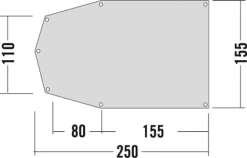 Tatonka Zeltuntl. 250 X 155cm